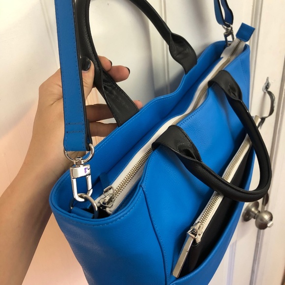 Halogen Leather Tote with Removable Clutch - Picture 3 of 8